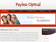 Tablet Screenshot of paylessopticalknoxville.com